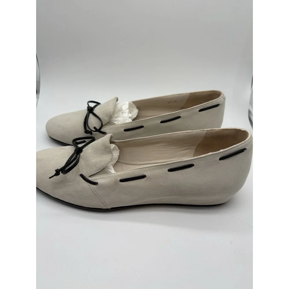 Amalfi‎ By Rangoni  Beige Suede Loafers, 8.5